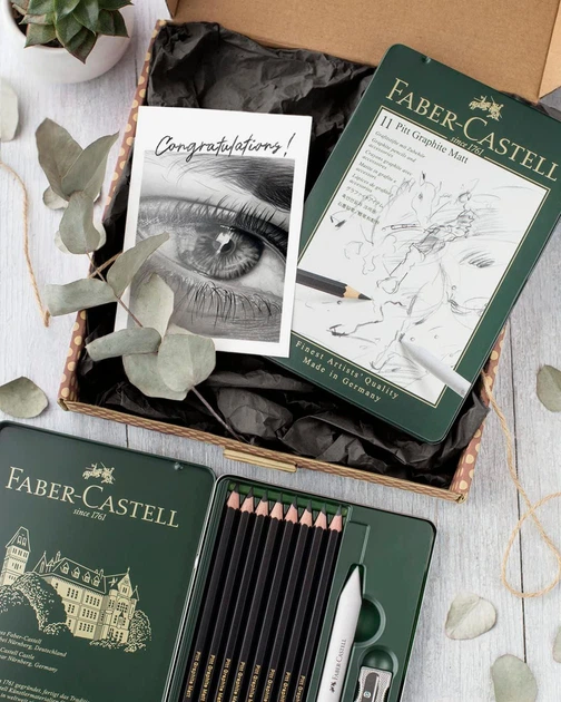 Набор графических карандашей Pitt Graphite Matt 8 шт, Faber-Castell 4