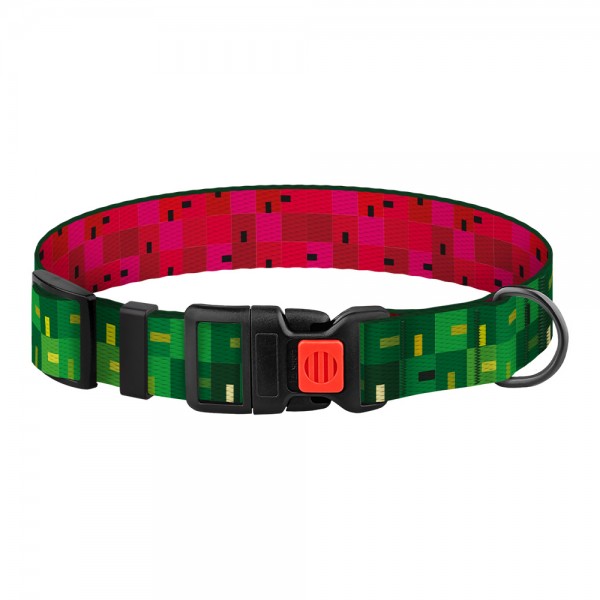Ошейник для собак TM Barksi Urban ART (обв.25-33см,шир.1,6см),пиксель 1