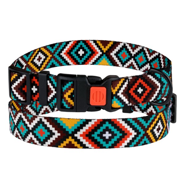 Ошейник для собак TM Barksi Urban зам.пласт (обв.шеи 25-33см,шир.1,6см),гуцульский ментоловый