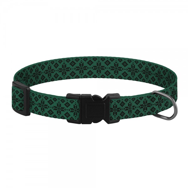 Ошейник для собак TM Barksi Urban Патриотический (обв.шеи 35-45см,шир.2,5см),вышиванка зеленая 3