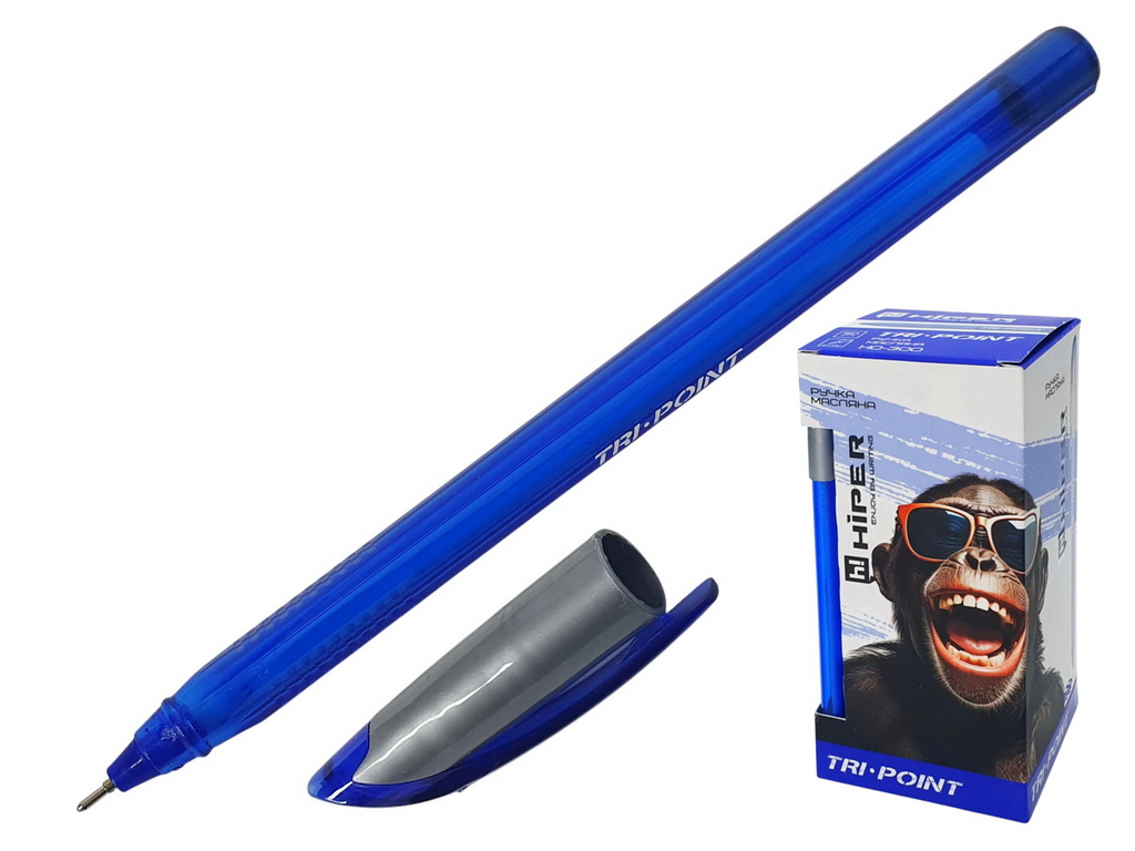 Ручка масляна HIPER TRI POINT HO-300 0,7 мм (синя)