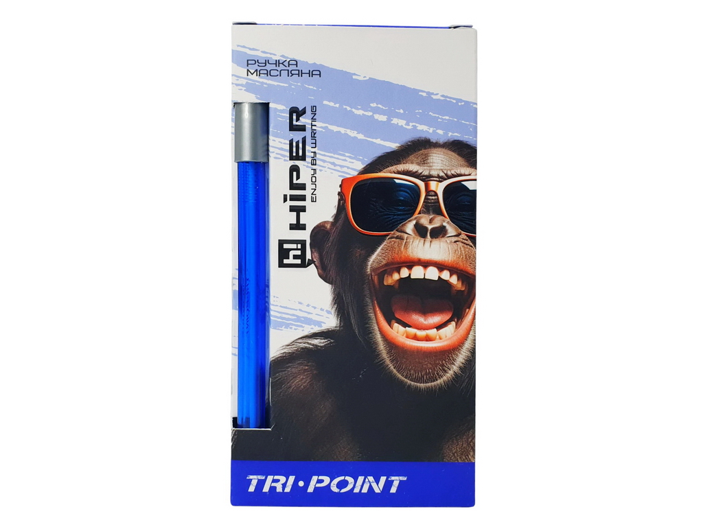 Ручка масляна HIPER TRI POINT HO-300 0,7 мм (синя) 3