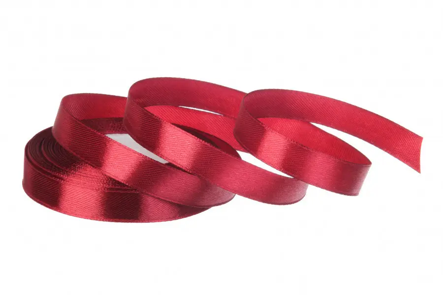 Стрічка атласна 15 мм*25 ярдів "Бордова", 15250481 1