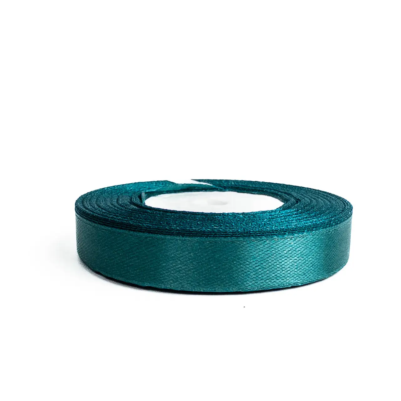 Стрічка атласна 15 мм*25 ярдів "Зелено-синя", 15251281