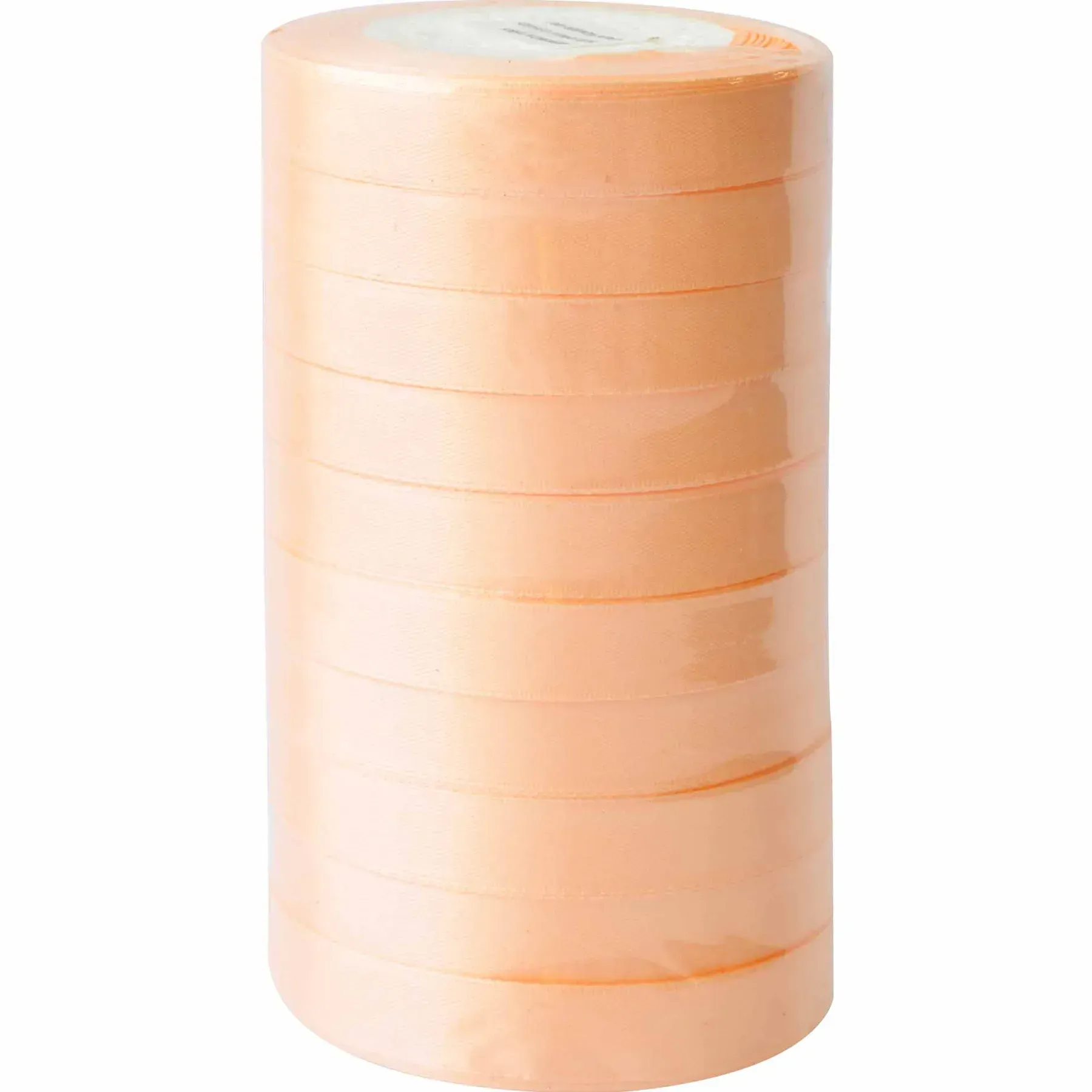 Стрічка атласна 15 мм*25 ярдів "Персикова", 15250071 1