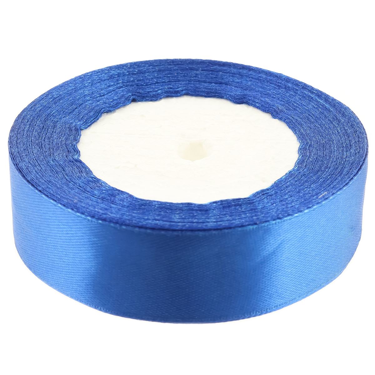 Стрічка атласна 25 мм*25 ярдів "Синя", 25251211