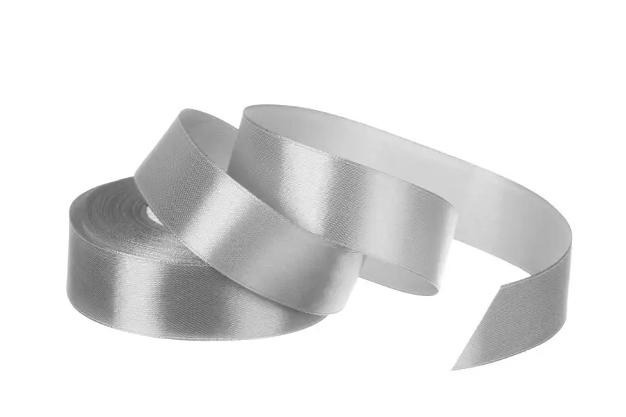 Стрічка атласна 25 мм*25 ярдів "Сіра", 25251801 1