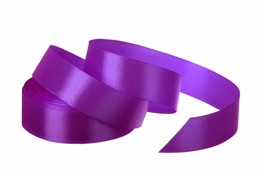 Стрічка атласна 25 мм*25 ярдів "Темно-бузкова", 25250341 1