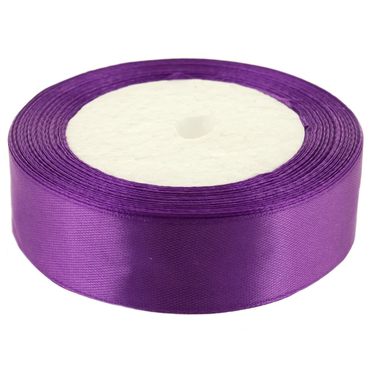 Стрічка атласна 25 мм*25 ярдів "Темно-бузкова", 25250341