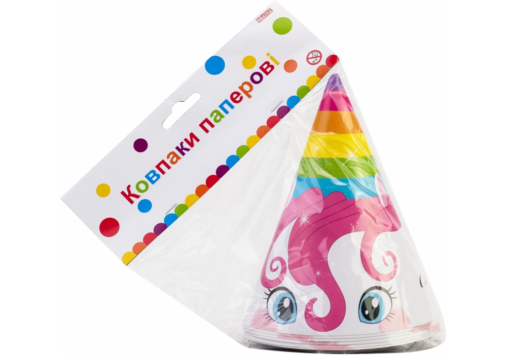 Набор колпаков на голову с резиновой лентой Unicorn, 6 шт, MX200145 1