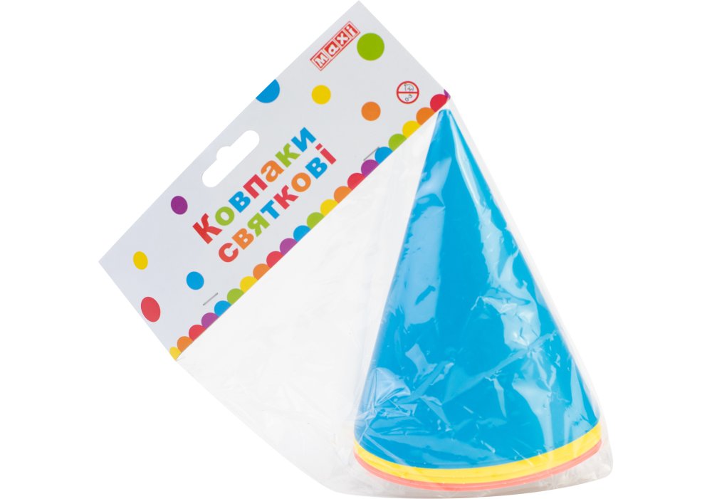 Набор неоновых колпаков на голову с резиновой лентой, 6 шт, ассорти, MX190 2