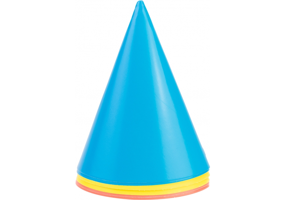 Набор неоновых колпаков на голову с резиновой лентой, 6 шт, ассорти, MX190 1