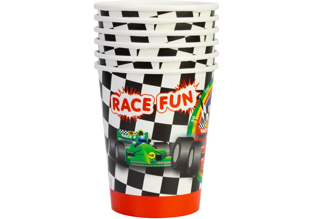 Набор стаканов бумажных Racing, 6 шт, 270 мл, MX44073