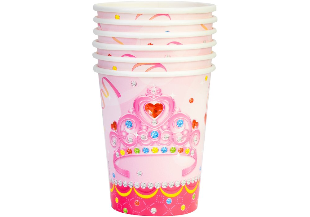 Набор стаканов бумажных Princess, 6 шт, 270 мл, MX440127