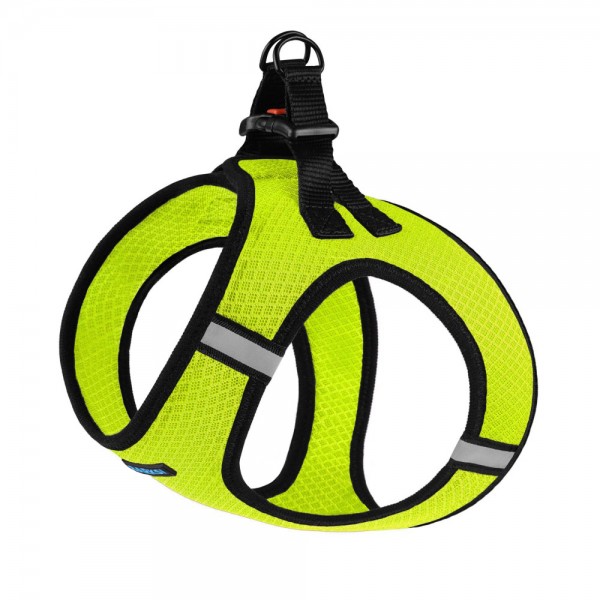 Шлея для собак ТМ Barksi Mesh Vest,размер 2XS,(обв.шеи-26см,обв.груд-29см),лимонная