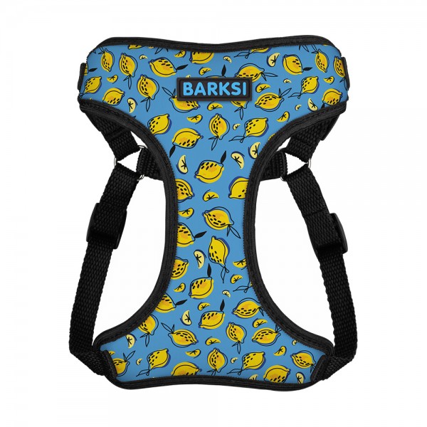 Шлея для собак ТМ Barksi Sport (обхв.шеи 24см,обхв.дек.35-38см) размер S,лимоны 1