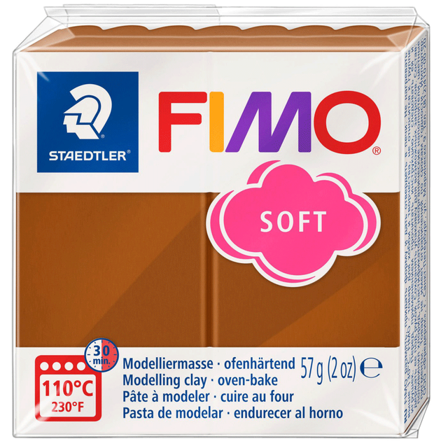 Пластика Soft, Карамель, 57г, Fimo