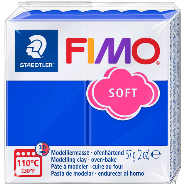 Пластика Soft, Синя блискуча, 57г, Fimo