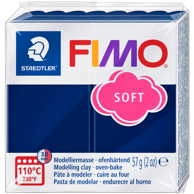 Пластика Soft, Синя королівська, 57г, Fimo