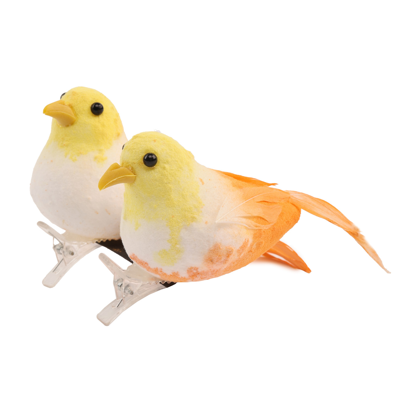 Набір декоративний великодній "Пташка на кліпсі" 5 см, 2 шт. (4 кол. в асорт.), 765028260