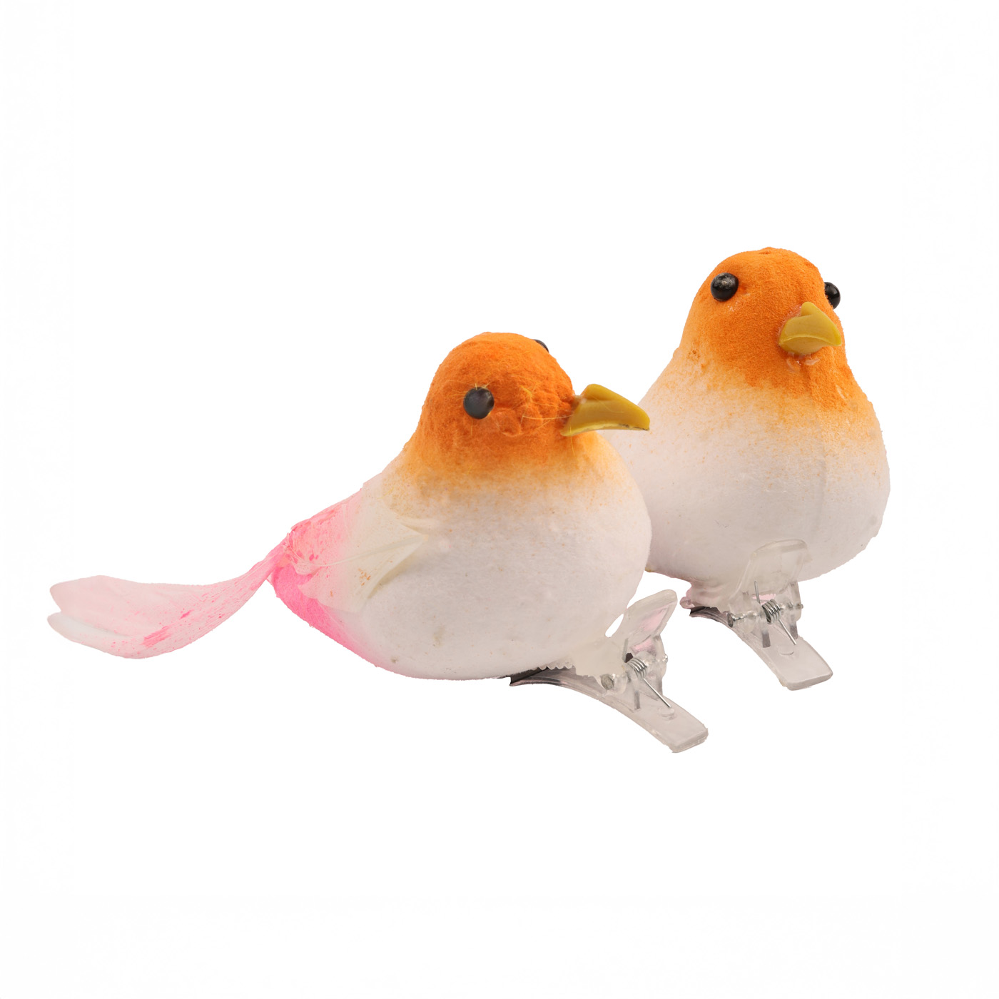 Набір декоративний великодній "Пташка на кліпсі" 5 см, 2 шт. (4 кол. в асорт.), 765028260 1