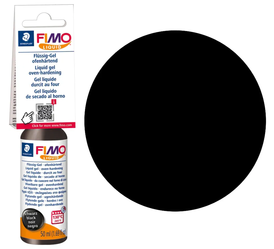 Рідка пластика - гель, чорний, 50 мл, Fimo