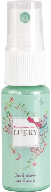 Фарбуючий спрей для волосся, бірюзовий, Lukky, T15382 1