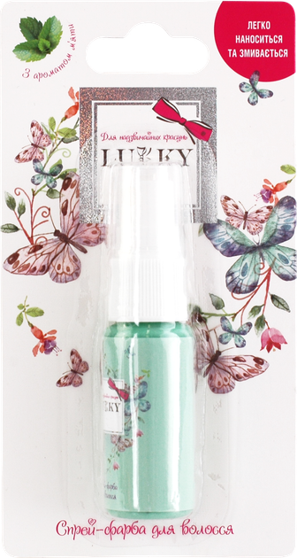 Фарбуючий спрей для волосся, бірюзовий, Lukky, T15382 2