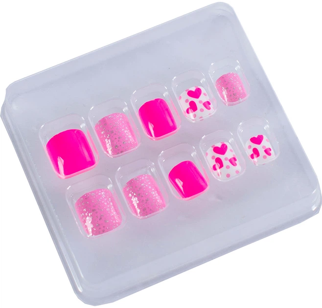 Детские накладные ногти на липкой основе "Pinky" Lukky, 10 шт, T19426 1