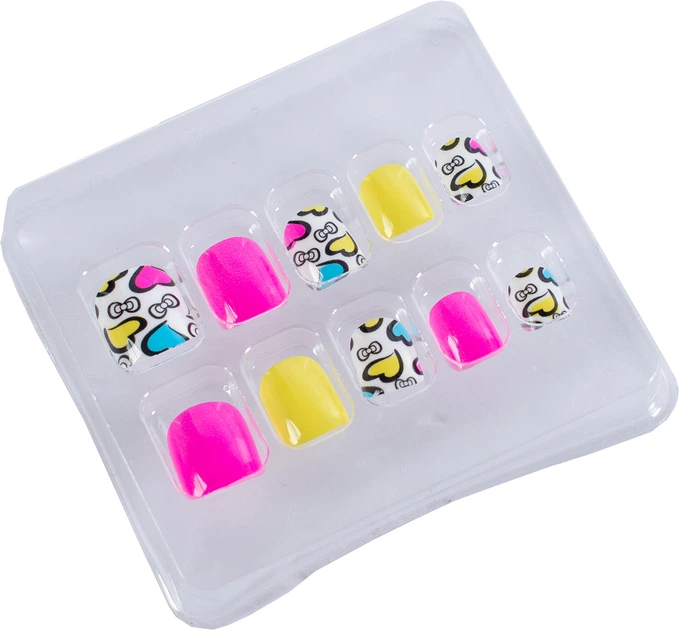 Дитячі накладні нігті на липкій основі "Sweetheart" Lukky, 10 шт, T19431 1