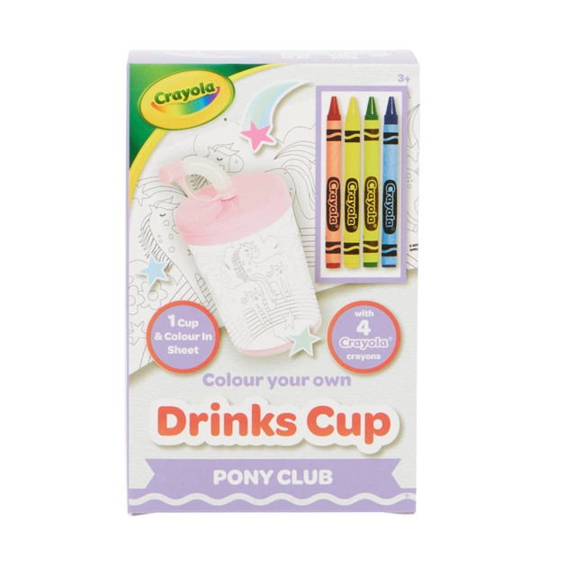 Стаканчик-раскраска "Пони-клуб" с карандашами Crayola, 15765-B 3