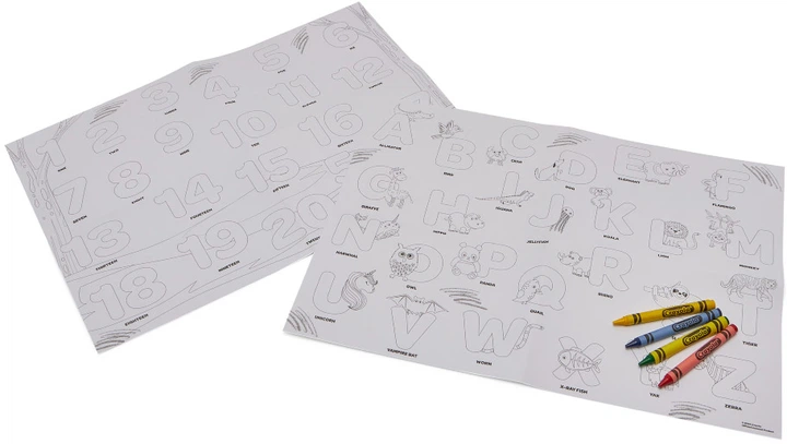 Розмальовка "Навчальні плакати: Джунглі" з олівцями Crayola, 15756 1