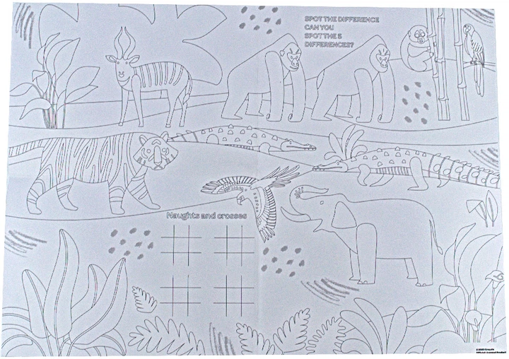 Підложки-розмальовки "Джунглі" 2 шт  з олівцями Crayola, 15755-A 3