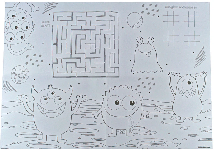 Підложки-розмальовки "Монстри" 2 шт з олівцями Crayola, 15755-B 3