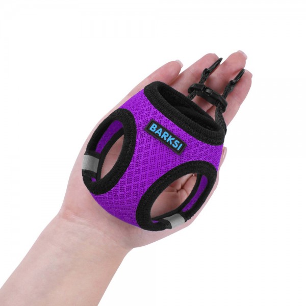 Шлея для собак Vest Barksi Mesh, размер М, (обхв.шеи-42см,обхв груд-47см) фиолетовая new 6