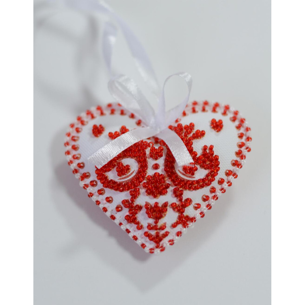 Набор для вышивки бисером интерьерного украшения на натуральном художественном холсте "Оберег любви", ABT-054 1