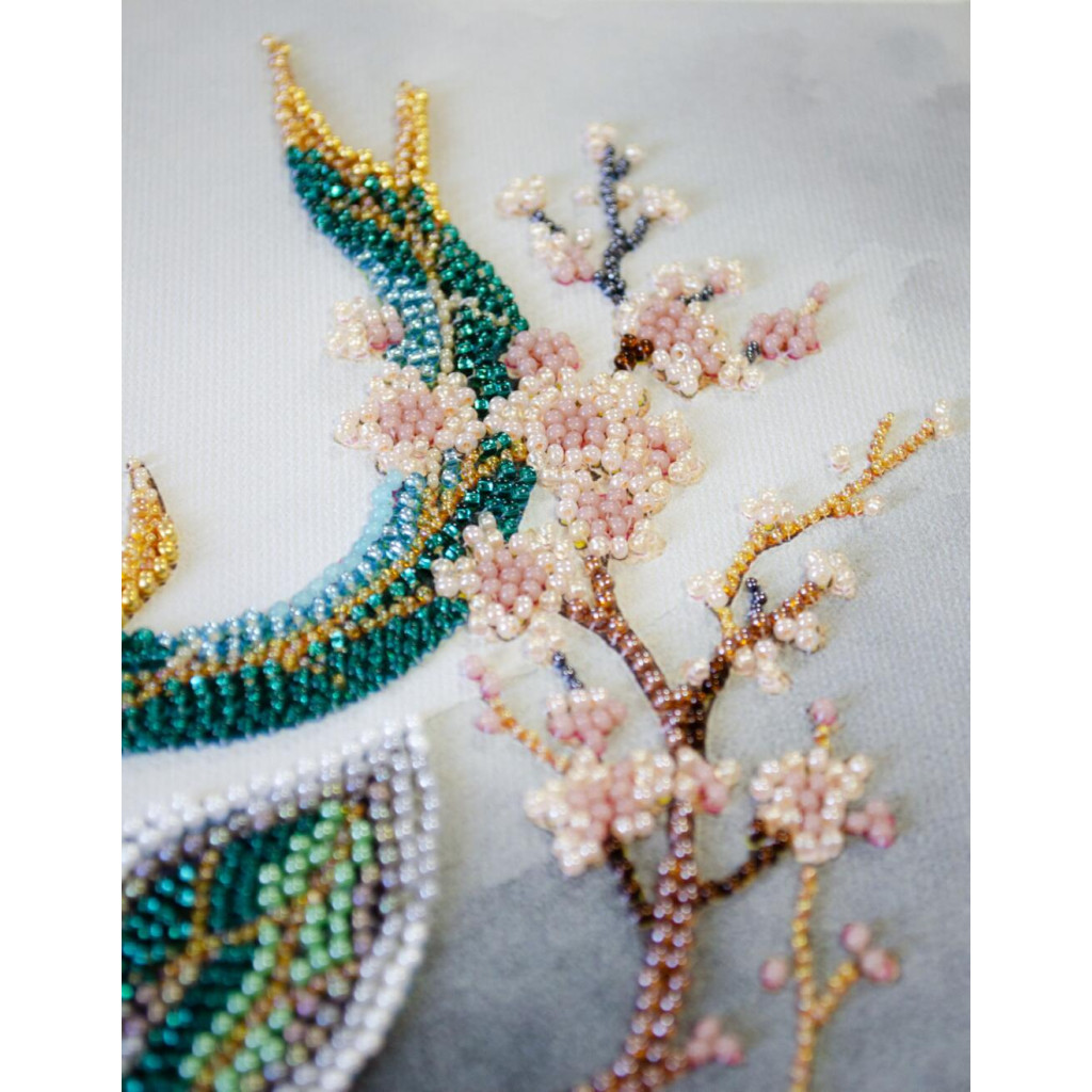 Набор для вышивки бисером на натуральном художественном холсте "Дух леса", AB-956 2