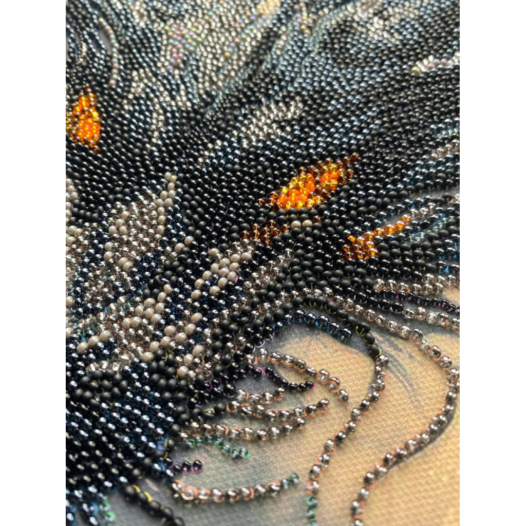 Набор для вышивки бисером на натуральном художественном холсте "Пробуждение легенды", AB-966 2