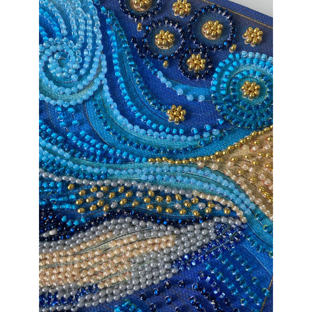 Набор-меди для вышивки бисером на натуральном художественном холсте "Величие океана", AMB-131 2