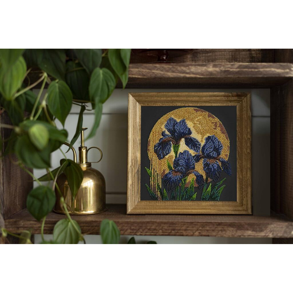 Набор-меди для вышивки бисером на натуральном художественном холсте "Танец под золотым светом", AMB-126 4