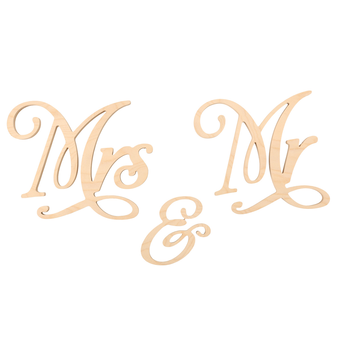 Заготовка Слово "Mr & Mrs", 0361