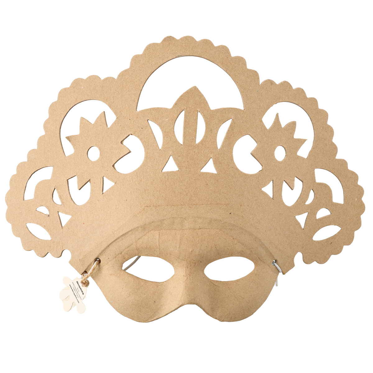 Заготівка з пап`є-маше Маска "Королева" 10*26*21,5 см, AC315O ТМ "Clairefontaine"