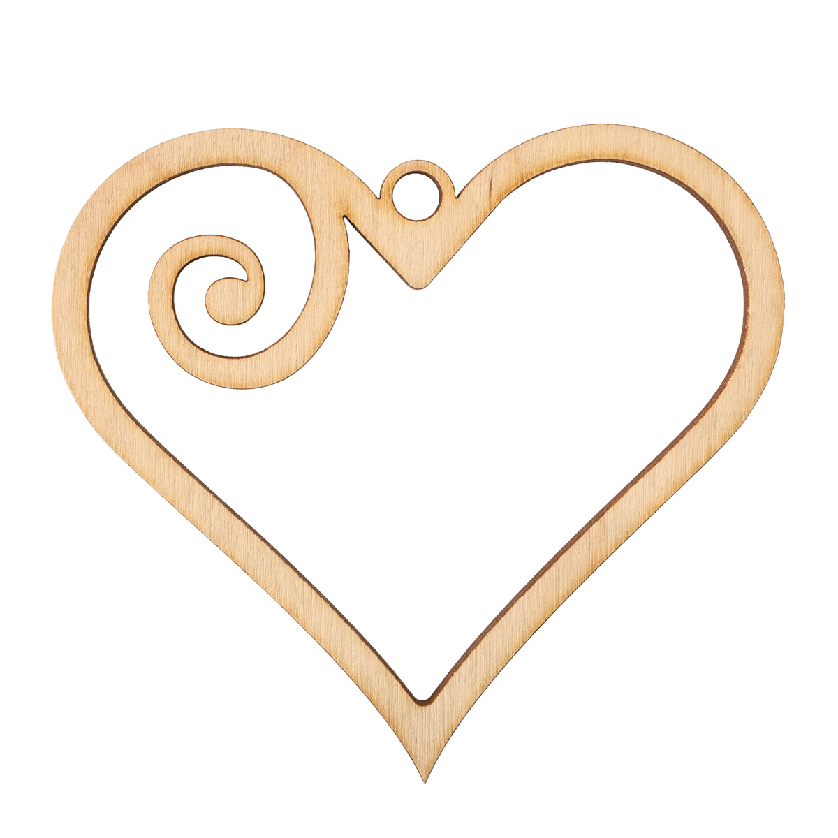 Заготівка дерев`яна День Валентина 4 мм/100*100 мм, ДСВ 028