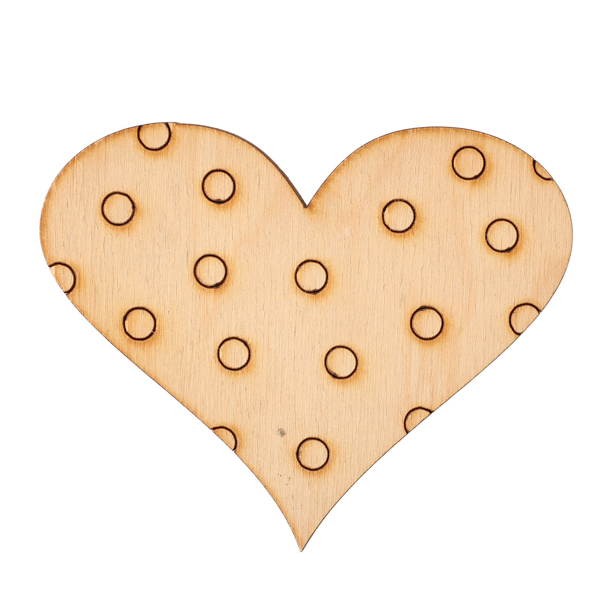 Заготівка дерев`яна День Валентина 4 мм/100*100 мм, ДСВ 050