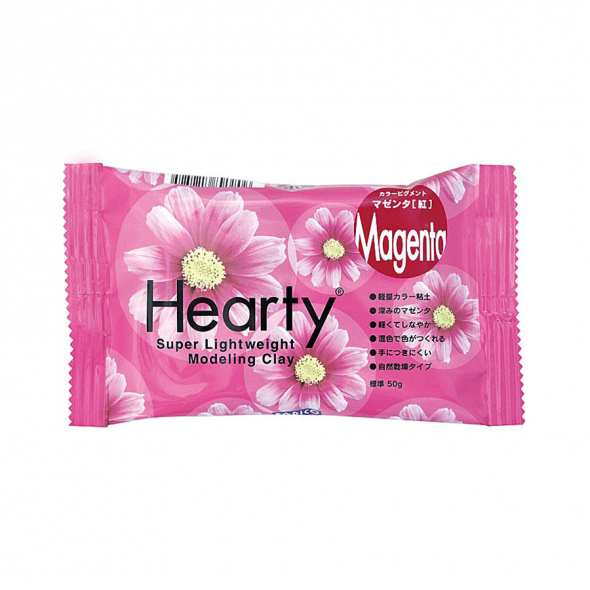 Пластика самозастигаюча Hearty, Маджента, 50 г, Padico