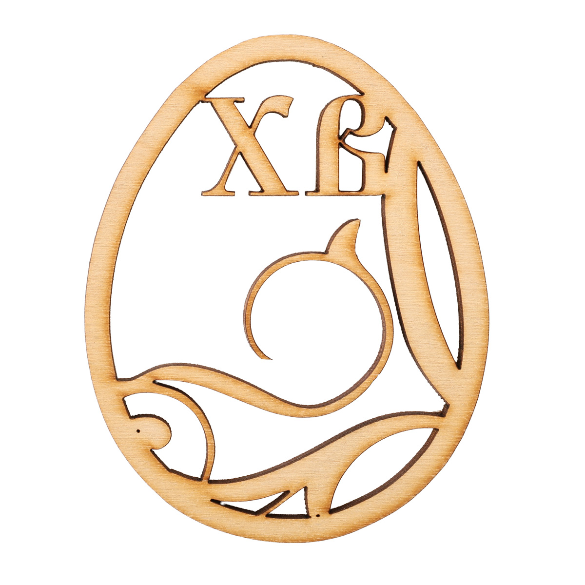 Заготівка дерев`яна Великдень 4 мм/95*60 мм, П 022