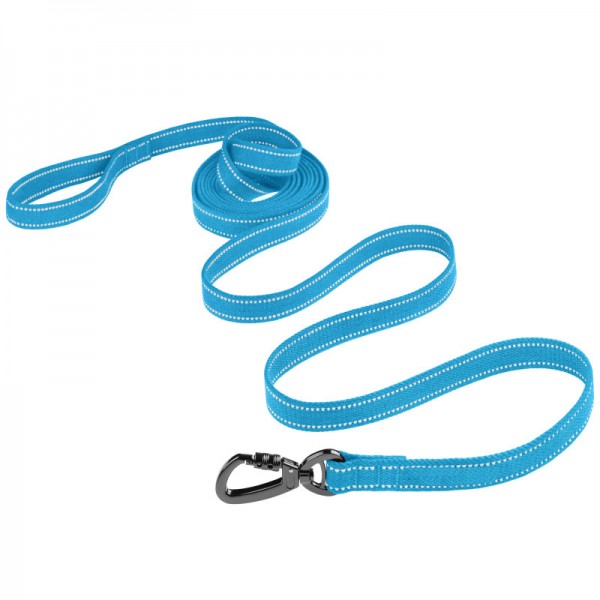 Поводок для собак TM Barksi Сotton с карабином на замке(дл.300см,шир.2см),голубой 2