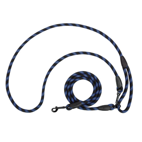 Поводок для собак светоотражающий "свободные руки" 6мм синий