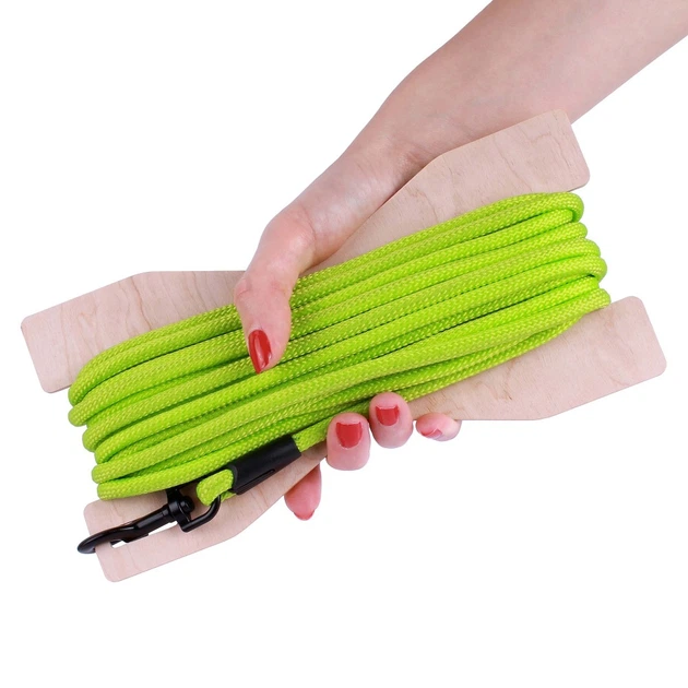 Поводок для собак ТМ Barksi Active тренировочный (длина - 5,15м, диаметр - 0,7см), салатовый 5