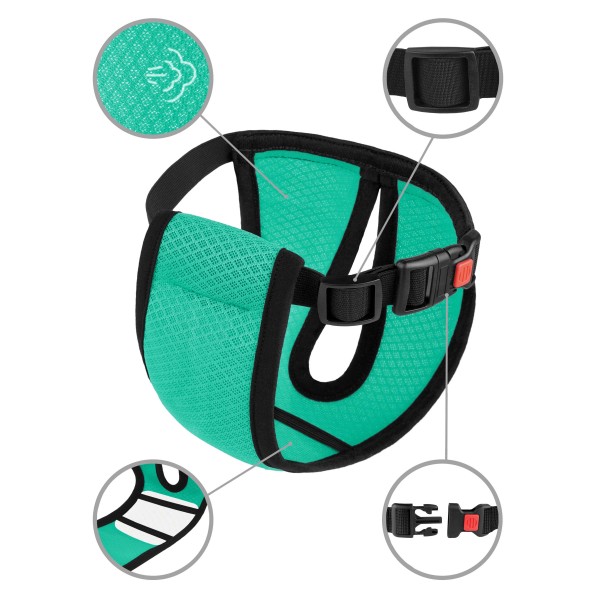 Трусы гигиенические для собак TM Barksi Mesh (обв.41-54см,дл.19,5см) L,ментоловые 4